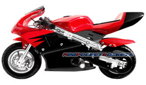 pocket bikes in red