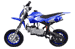 mini dirt bike blue