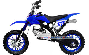 mini dirt bikes blue