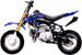 blue mini dirt bikes