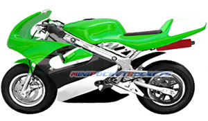 pocket bike yellow