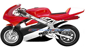 pocket bike red