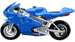 blue mini bike